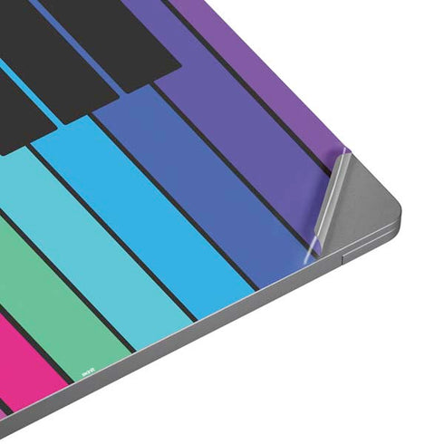 Color Piano Keys Universal Laptop 15in (12.2 x 8.8in) Skin